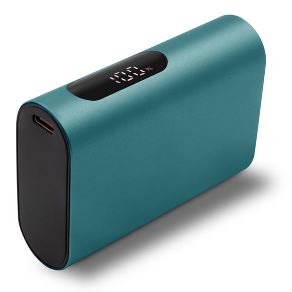 Powerbank aluminium/plast 10000 mAh - Grøn